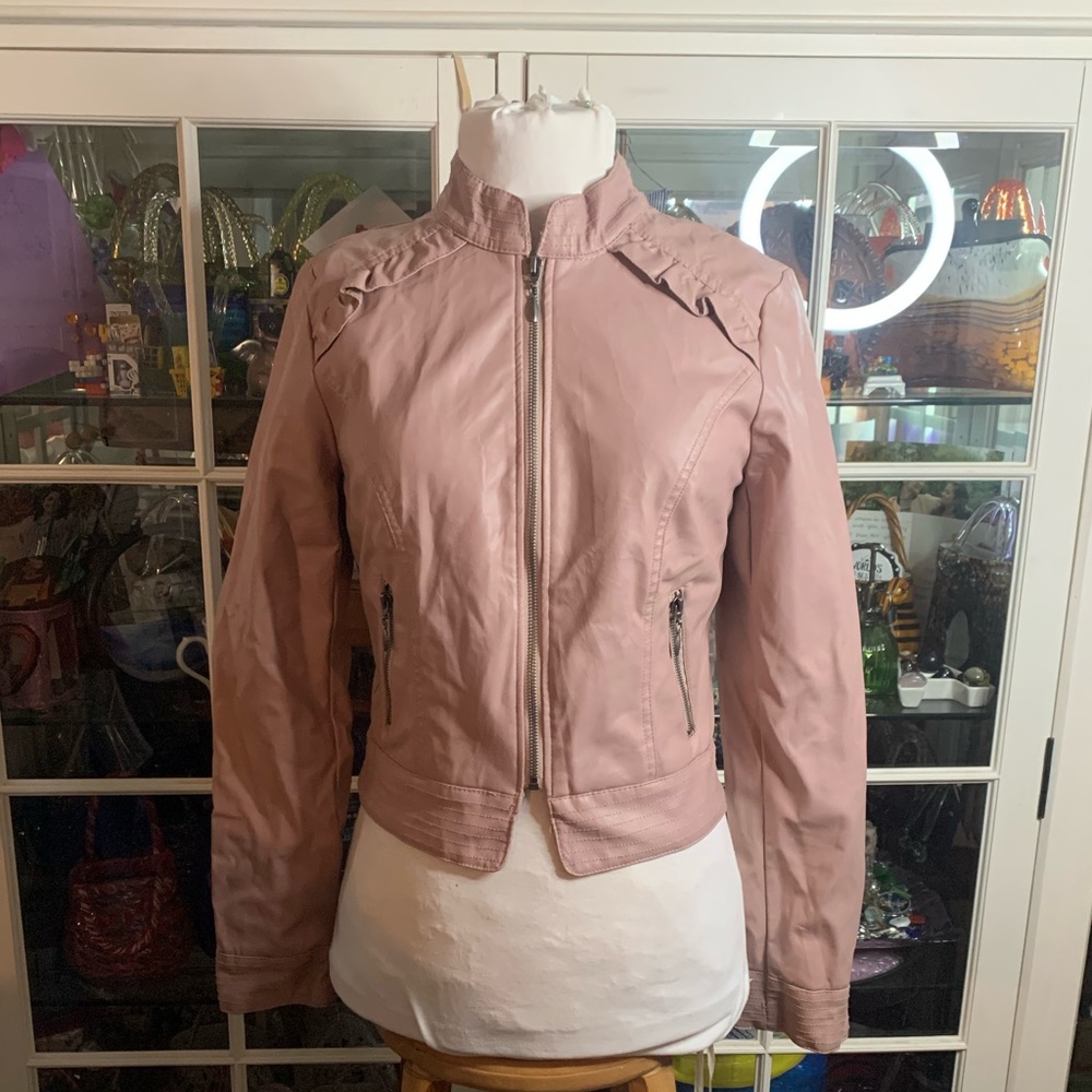 Heart Soul Faux Leather Jacket